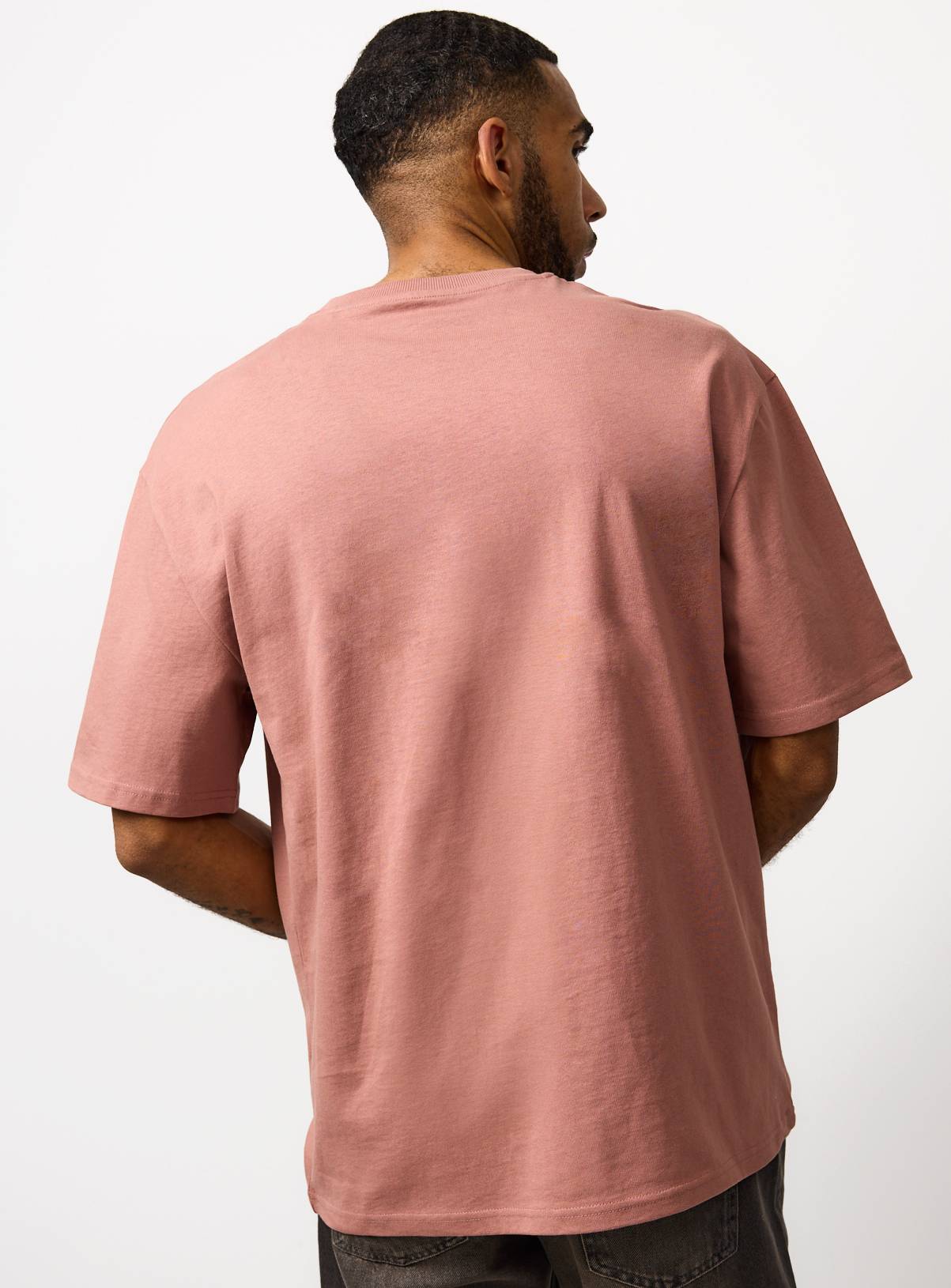 Dark Pink Relaxed Fit Dry Handle T-Shirt M - Image 5